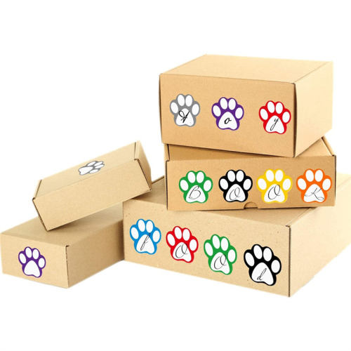 500 pezzi etichette adesive colorate per targhette identificative per cani da 1 pollice 2