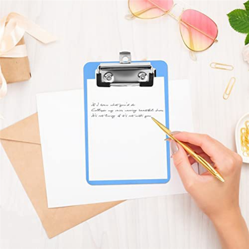 Prancheta mini de 4 x 6 polegadas, 4 peças de pranchetas de bolso pequenas, Prancheta 2
