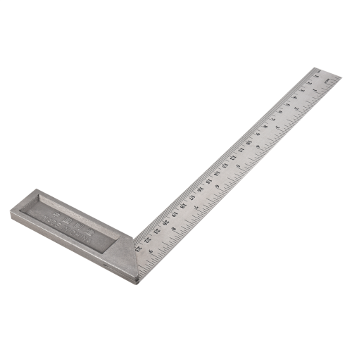 Esquadra em L de aço inoxidável, 25 cm de comprimento, com ângulo de 90 1
