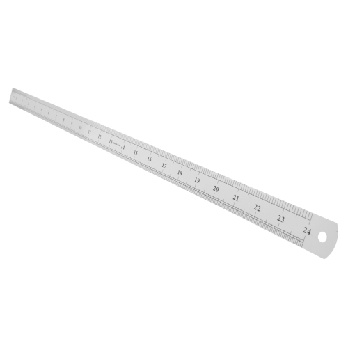 Régua reta de medição em aço inoxidável, 60 cm (23,6 polegadas) 2