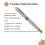 Pluma estilográfica 250 de oro blanco esmerilado con plumín M 6