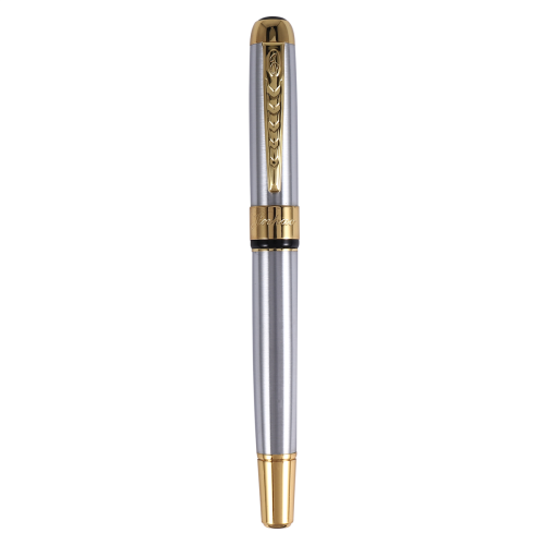 Pluma estilográfica 250 de oro blanco esmerilado con plumín M