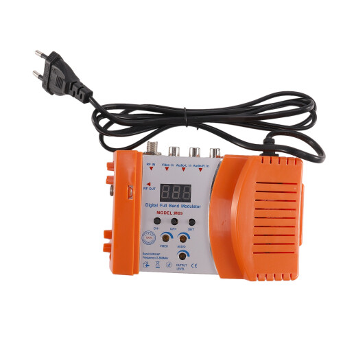 M69 Professioneller digitaler VHF/UHF-Modulator-Adapter (orangefarbener EU-Stecker)