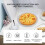 Forma de pizza para forno, tela de pizza de alumínio com borda sem emendas de 12 polegadas (2 unidades) 5