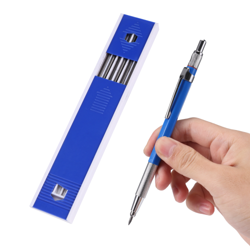2.0mm Mechanical Pencil for Art Sketching with 12 Pcs Refill - Blue 1