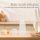 Set di caraffa d'acqua da comodino con bicchiere tumbler trasparente 4