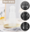 Set di caraffa d'acqua da comodino con bicchiere tumbler trasparente 6