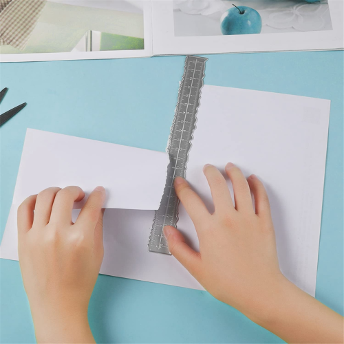 3 Styles Irregular Edge Ruler, for Embossing with Scrapbook Rulers 1