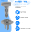 10 PCS Shelf Clip Early Type End For Juke 799161KA3A 7