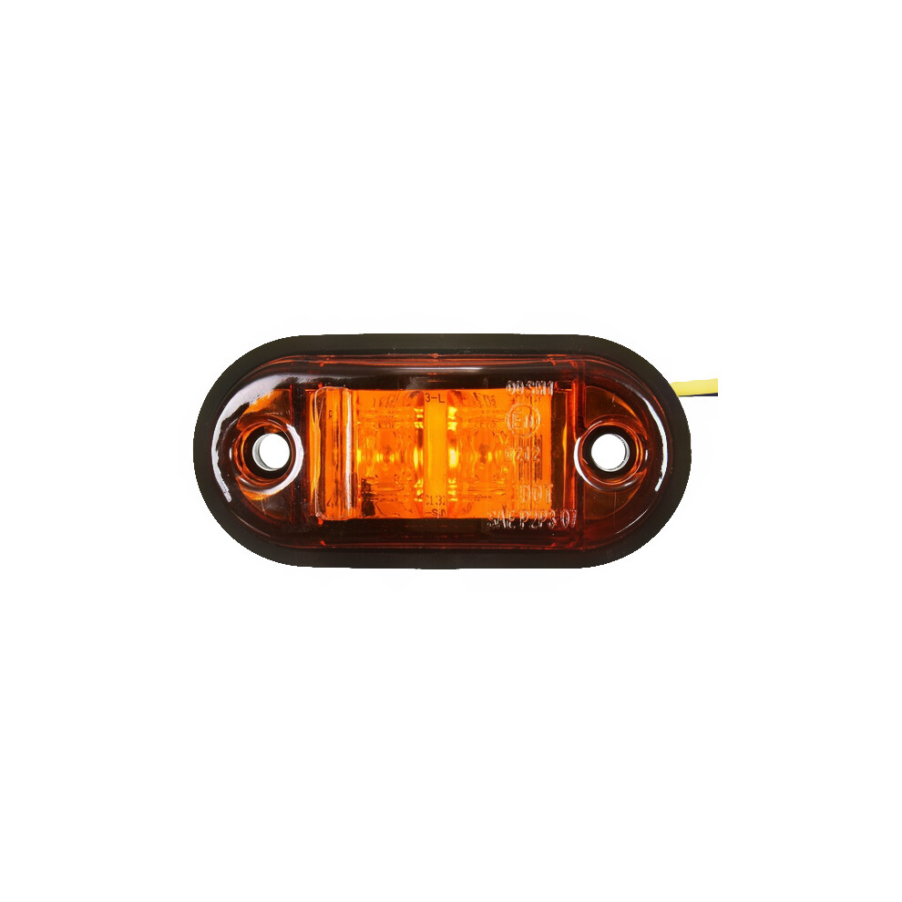 Amber 12V / 24V 2 Led Marker Lamp For Car Truck Trailer E-Marked