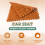 Cuscino per sedile auto con perline di legno, cuscino per massaggio, beige 4