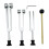 4-pack stämgaffelset (128Hz, 256Hz, 512Hz) med bas, silver 1