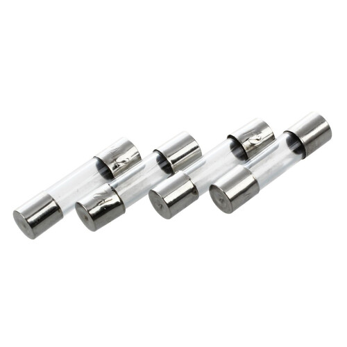 Conjunto de 10 fusíveis de vidro de ação rápida, 5x20mm, 250V, 2A 2