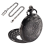 Relógio de bolso de quartzo com colar Steampunk e numerais romanos pretos - Presente 3