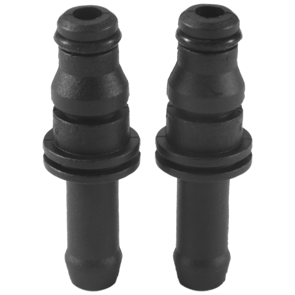 2Pcs Car Expansion Tank Coolant Hose Connector For C230 Black 4853934864219