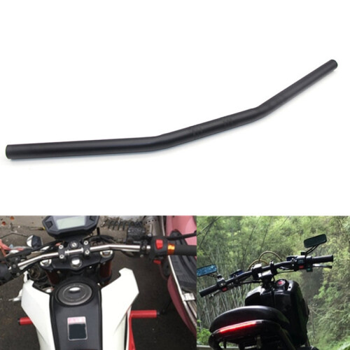 Manubrio per moto da 1 pollice, barra dritta nera da 25 mm per 2