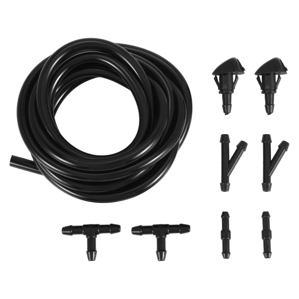 Adjustable Windshield Washer Nozzle Set 2 Meters Fluid Hose For 4853297088338