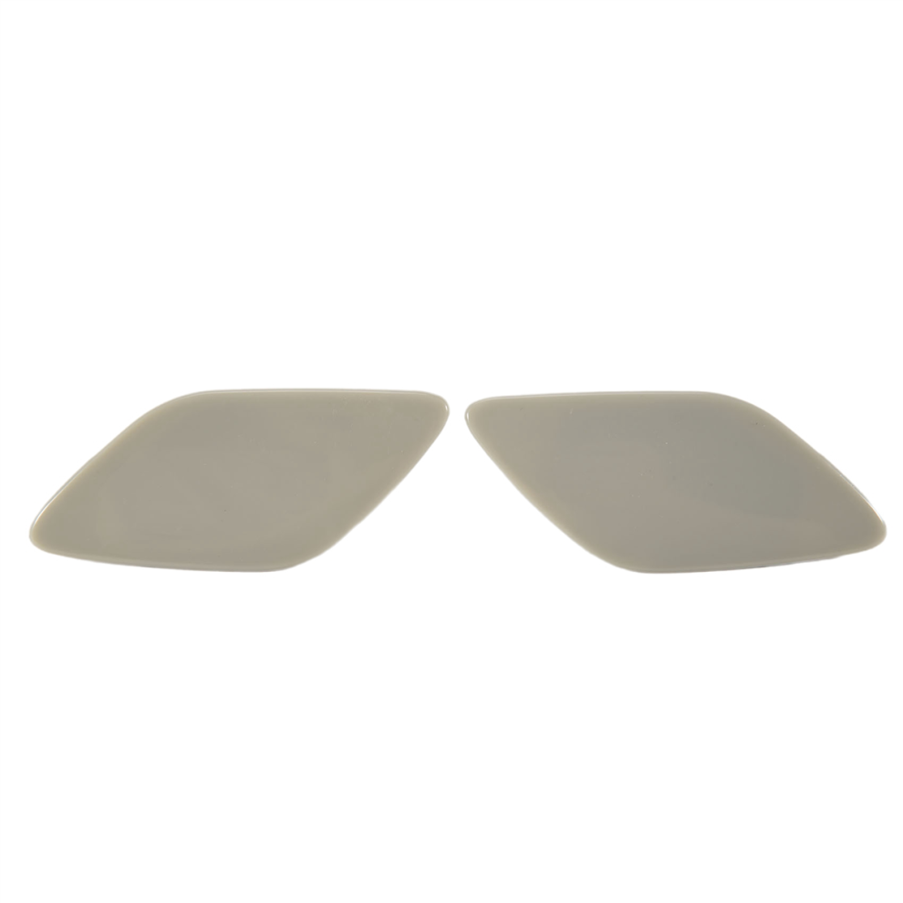 2Pcs Car Headlight Washer Jet Cap For- E92 E93 2006-2010 Gray 4853934864356