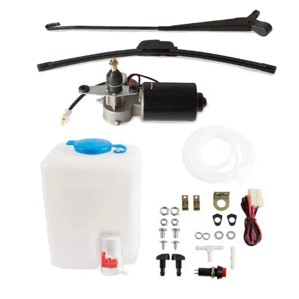 Electric Motor UTV Windshield Wiper with Windshield Washer Pump Kit-image-OPC-PJ2YG5Z-NEW