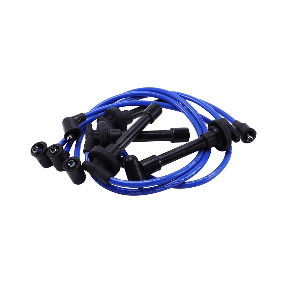 32700-Pto-000 Spark Plug Wire Set For Del 1992-2002 Blue 4853934873181