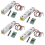 Digitale weegcel-gewichtsensor - 4 sets 1 kg weegcel HX711-versterker 1