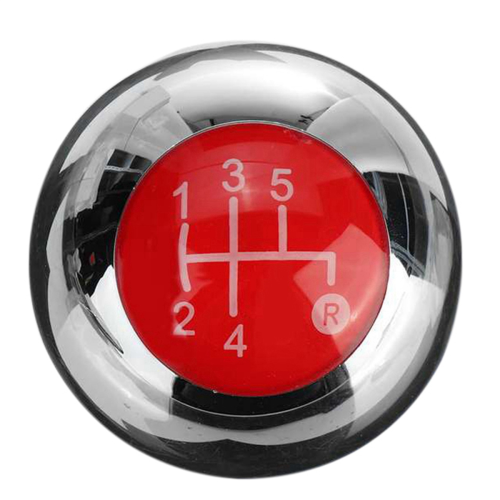 5 Speed Gear Shift Knob for 500 2012-2018 Chrome+Red 55344048 2