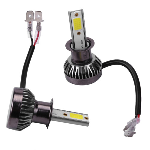 2 Stück 1400W LED-Scheinwerferlampen 6000K Weiß - Plug and Play (H3) 1