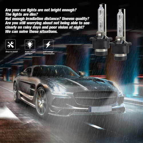 D4S HID Xenonlampe 35W 6000K Weiß, 2er-Pack 2