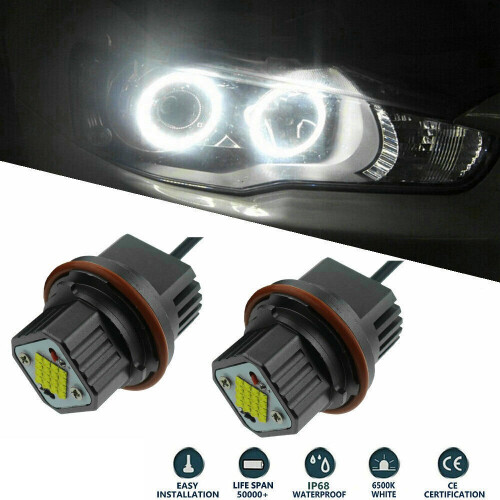 2 stuks witte Angel Eyes ringlamp 0W 6000K voor X3 X5 E39 E53 E60 2