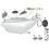 adaptateurs de support d'ampoule xénon HID D1S D3S avec fixation 63117162087 3
