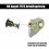 1 set auto Angel Eyes LED-lampen H8 6W wit voor E90 E92 5