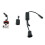 1 set auto Angel Eyes LED-lampen H8 6W wit voor E90 E92 7