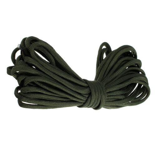 7 Rep Paracord Fallskärmsrep, grönt Längd: 15M 2
