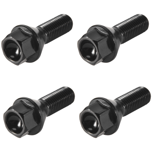 Juego de 4 tuercas de llanta negras para E30, E36, E46, E60 y E90 1