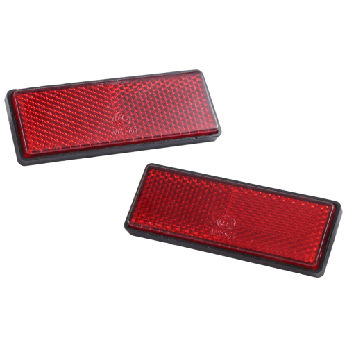 rectangle red Reflectors Universal For Motorcycles ATV Dirt Bikes 2