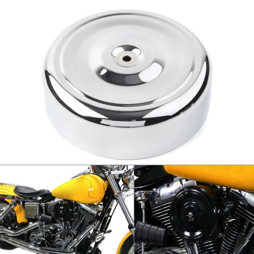 Krom runt luftfilterskydd för Touring Softail Dyna 1