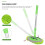 2 in 1 Car Wash Mop Mitt with Long Handle,Scratch Cleaning Tool 2