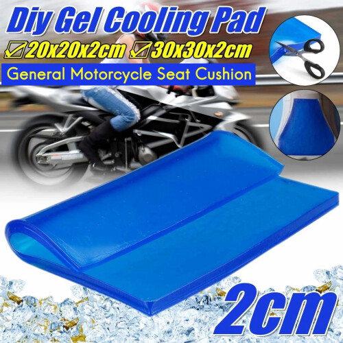 2CM Blå Motorcykel Universal Sittdyna Matta DIY Skär Kudde A 1