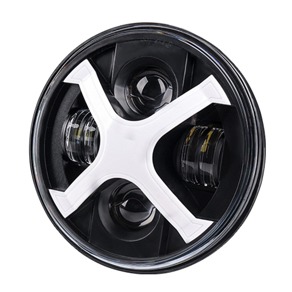 Motorcycle 7 Inch Round Led Headlights Drl Hi/Lo Beam 50W 30W Ring 4852230745765