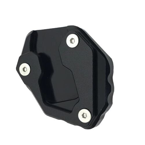 Para MT-09 Placa de Extensão do Suporte Lateral Ampliada Preta 2