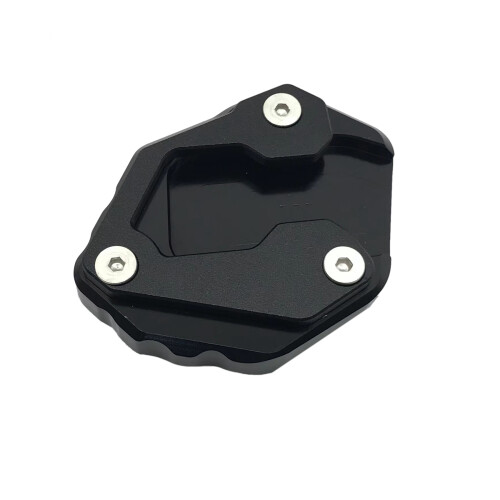 Para MT-09 Placa de Extensão do Suporte Lateral Ampliada Preta