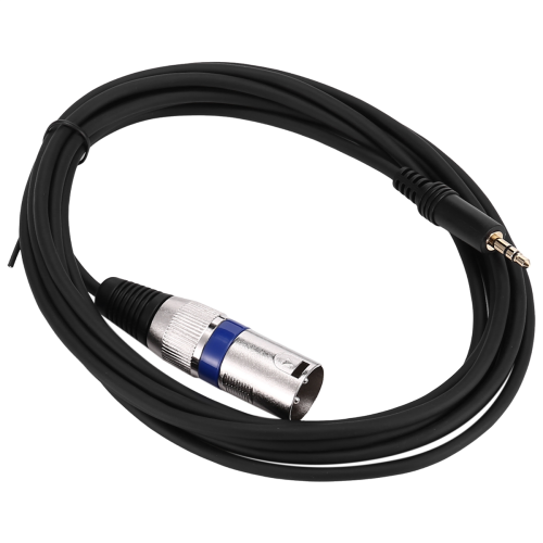 Cabo de áudio para microfone com 3 metros de comprimento, conector estéreo de 3,5 mm para conector XLR macho de 3 pinos. 2