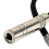 Audio linkový kábel s 6,35" stereo konektorom (samica) a 3,5" samec (samec), 90-stupňový. 4