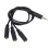 3,5 mm stereo-audiosplitterkabel verguld 3,5 mm (1/8 inch) 4