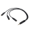 3,5 mm stereo-audiosplitterkabel verguld 3,5 mm (1/8 inch) 1