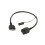 Cable de interfaz de entrada auxiliar negro compatible con 2