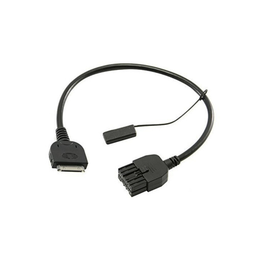 Cable de interfaz de entrada auxiliar negro compatible con 1