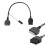 Cable de interfaz de entrada auxiliar negro compatible con 4