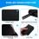Leather Men Wallet Card Pack Zipper Card Bag Black 4