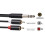 Kabel 6,35 mm mannelijk naar 2 adapter Y-splitterkabel - 3 meter 4